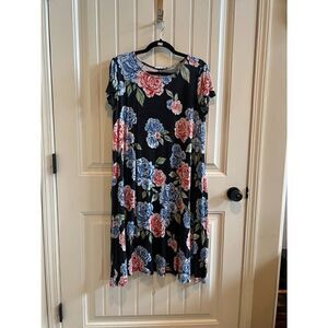 Boutique brand XL soft floral shirt dress